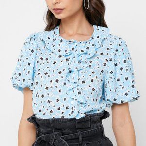 Topshop Ruffle Top